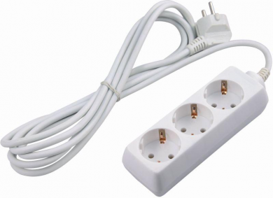 Acuma Kaubandus Extension 3 sockets white, 1.5m PAGACU01 | Elektrika.lv