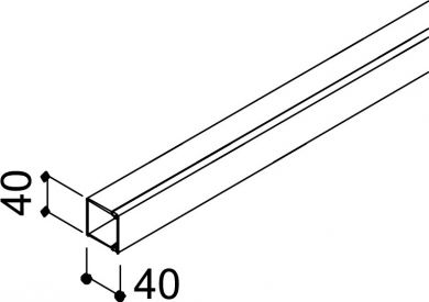 Obo Bettermann Cable duct 40x40x2000mm, white, WDK40040RW 6191126 | Elektrika.lv