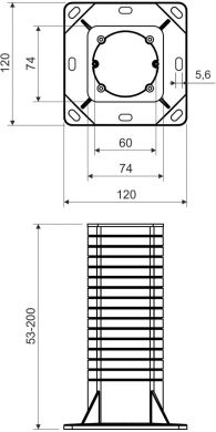 Kopos Installation box into thermal insulation KEZ_KB | Elektrika.lv