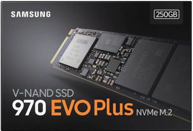 Samsung SSD SAMSUNG 970 Evo Plus 250GB M.2 PCIE NVMe MLC Write speed 2300 MBytes/sec Read speed 3500 MBytes/sec MTBF 1500000 hours MZ-V7S250BW MZ-V7S250BW | Elektrika.lv