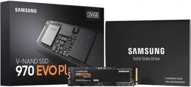 Samsung SSD SAMSUNG 970 Evo Plus 250GB M.2 PCIE NVMe MLC Write speed 2300 MBytes/sec Read speed 3500 MBytes/sec MTBF 1500000 hours MZ-V7S250BW MZ-V7S250BW | Elektrika.lv