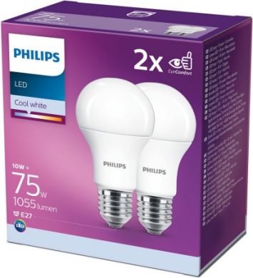 Philips LED лампочка 75W E27 WW A60M MV 2шт. 929001234422 PL1 | Elektrika.lv