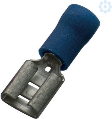 Haupa Socket sleeve insulated, 1.5-2.5/4.8x0.8, blue, 100 pieces 263393 | Elektrika.lv