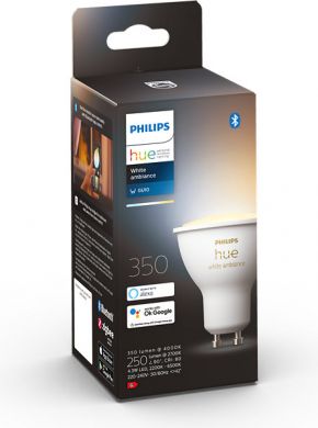 Philips Hue LED Spuldze GU10 4.3W White Ambiance 929001953309 | Elektrika.lv