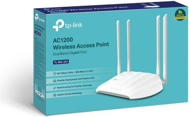 Tp-Link Access Point TP-LINK 1200 Mbps IEEE 802.11a IEEE 802.11b IEEE 802.11g IEEE 802.11n IEEE 802.11ac 1x10/100/1000M TL-WA1201 TL-WA1201 | Elektrika.lv