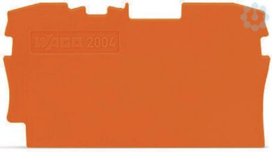 Wago Торцевая и промежуточная пластина 1 mm оранжевая 2004-1292 | Elektrika.lv