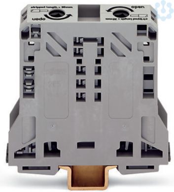 Wago 2-kontaktu savienojumu spaile 50mm2 pelēka 285-150 | Elektrika.lv