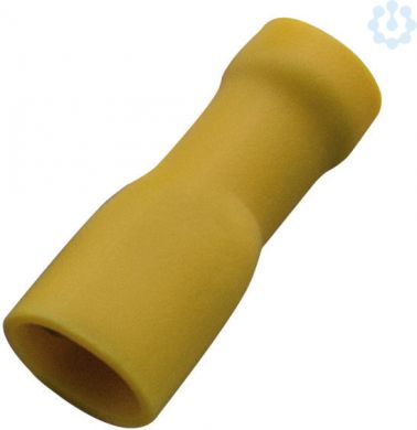 Haupa Socket sleeves, fully insulated, 2.5-6/6.3x0.8, yellow, 100 pieces 263418 | Elektrika.lv
