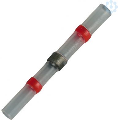 Haupa Termosarūkošs savienotājs, lodētiem savienojumiem, 0.5-1mm, sarkans, caurspīdīgs, 100 gab. 363606 | Elektrika.lv