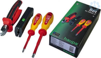 Haupa Set: diagonal cutters, cable stripper, screwdrivers 200050/Z1 | Elektrika.lv