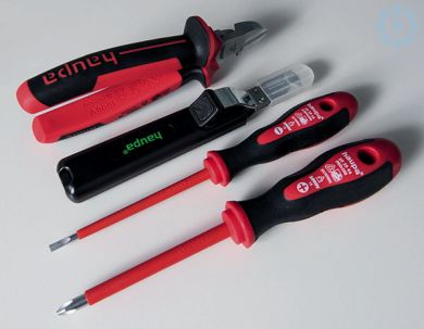 Haupa Set: diagonal cutters, cable stripper, screwdrivers 211204/Z1 | Elektrika.lv