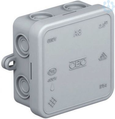 Obo Bettermann Junction box A8 A8 75x75x36 mm IP55 with lid 2000016 | Elektrika.lv