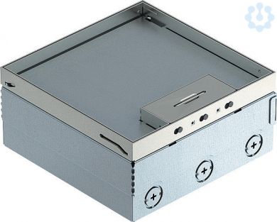 Obo Bettermann UDHOME4 floor box, with GB2 mounting box, equipped, stainless steel, 205x205x95, UDHOME4 2V V 7427200 | Elektrika.lv