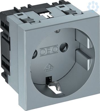 Obo Bettermann STD-D0 AL Single socket outlet, grey, straight 6120018 | Elektrika.lv