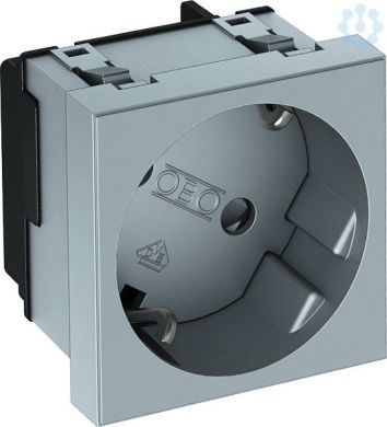 Obo Bettermann STD-D3AL Single socket outlet, grey, beveled 6120083 | Elektrika.lv