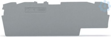 Wago End and intermediate plate 1 mm thick, grey 2002-1891 | Elektrika.lv