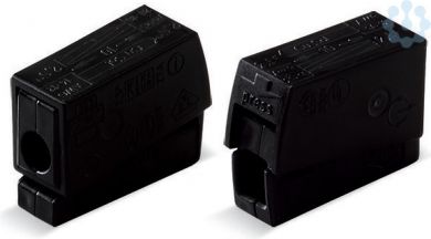 Wago Соединитель для электропитания 2.5mm2, черная 120°С 224-104 | Elektrika.lv