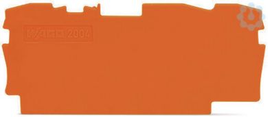 Wago Торцевая и промежуточная пластина, оранжевая 1 mm 2004-1392 | Elektrika.lv