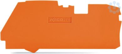 Wago End and intermediate plate 1 mm thick, orange 2116-1292 | Elektrika.lv