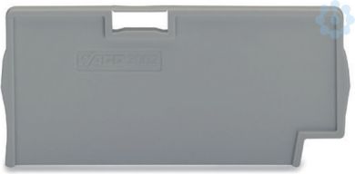 Wago Seperator plate; 2 mm thick; oversized; gray 2002-1493 | Elektrika.lv