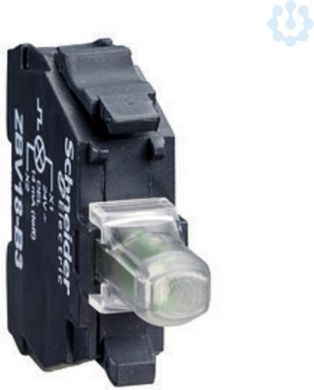 Schneider Electric Red flashing light block for head Ø22 integral LED 24V screw clamp terminals. range of product: Harmony XB4, Harmony XB5 - product or component type: light block - device short name: ZBV - connections - terminals: screw clamp terminals: <= 2 x 1.5 mm ZBV18B4 | Elektrika.lv