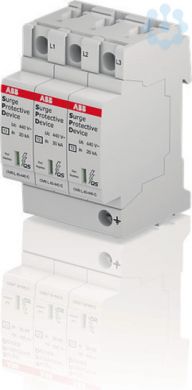 ABB Разрядник защиты от перенапряжения OVR T2 3L 40-440 P QS 2CTB803873R2800 | Elektrika.lv