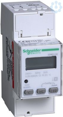 Schneider Electric Modular single phase power meter 63A MID MBUS A9MEM2135 | Elektrika.lv