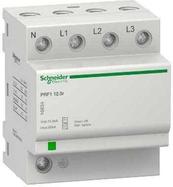 Schneider Electric PRF1 12.5r 3P+N Modular surge arrester 16634 | Elektrika.lv