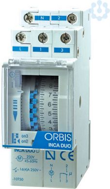 ORBIS Analogous time switch for distribution board OB330132 | Elektrika.lv