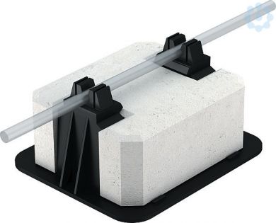 Obo Bettermann Roof conductor holder for flat roofs, recyclable, Rd 8-10mm, 165 R-8-10 5218997 | Elektrika.lv