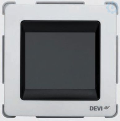 DEVI Termoregulators DEVIreg Touch, +5...+45 °C,  grīdas + telpas sensors, 16 A, bez rāmja 140F1065 | Elektrika.lv