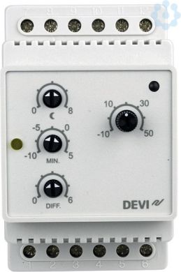 DEVI Терморегулятр devireg 316, -10 ģ +50€C, 16 A 140F1075 | Elektrika.lv