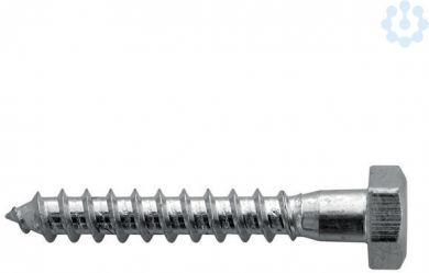 Haupa Hexagon wood screw 10  x 80 mm 790236 | Elektrika.lv