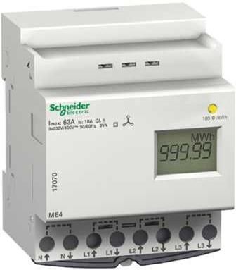 Schneider Electric Elektroenerģijas skaitītājs 3F+N kWh +strāvmain 17072 | Elektrika.lv