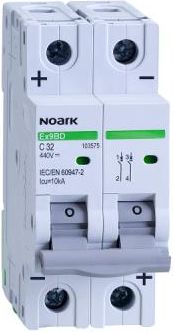 NOARK Ex9BD 2P C16 Miniature Circuit Breaker C 16A 103572 | Elektrika.lv