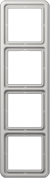 Jung 4 set frame, light-grey CD500 CD584LG | Elektrika.lv