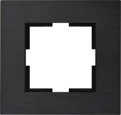 VIKO by Panasonic 1-местная рамка черный алюминий Novella Artline 92182311 | Elektrika.lv