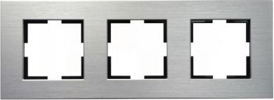 VIKO by Panasonic 3 set frame aluminium silver Novella Artline 92182323 | Elektrika.lv