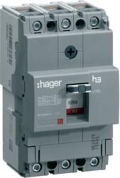 Hager Automātslēdzis x160 3P 63A 25kA HHA063H | Elektrika.lv