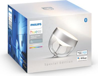 Philips Hue Iris Galda lampa, sudraba, gen4 EU/UK SE White and color ambiance 929002376703 | Elektrika.lv