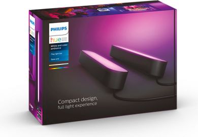 Philips Hue Play подсветка, две в упаковке, черная White and color ambiance 7820230P7 915005733901 | Elektrika.lv