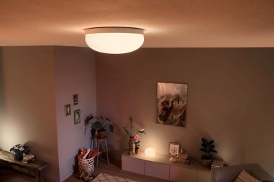 Philips Hue Flourish Потолочный светильник, белый 32W 24V White and Color Ambiance 929003053501 | Elektrika.lv