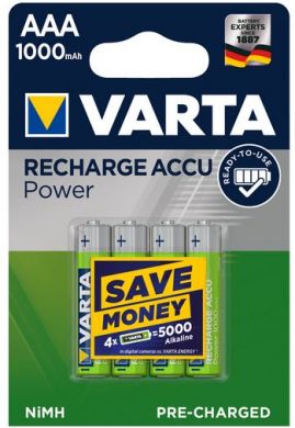 VARTA Batteries 5703/2 1000mAh AAA, Profesional Accu (price for 1 piece - 4 pieces in a blister) 05703 | Elektrika.lv