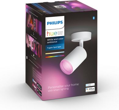 Philips Hue Fugato spot luminaire, balts 1x5.7W 240V White and color ambiance 5063131P7 915005761101 | Elektrika.lv