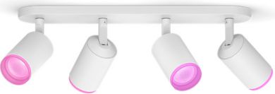 Philips Hue Fugato spot светильник, белый 4x5.7W 240V White and color ambiance 5063431P7 915005761701 | Elektrika.lv