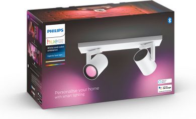 Philips Hue Argenta spot lamp, white 2x5.7W 240V White and Colour Ambiance 5062231P7 915005762001 | Elektrika.lv