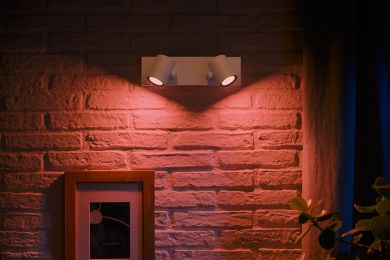 Philips Hue Argenta spot lampa, balta 2x5.7W 240V White and Colour Ambiance 5062231P7 915005762001 | Elektrika.lv