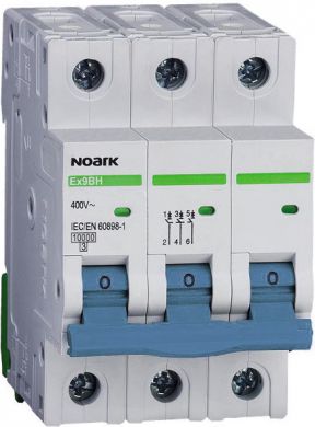 NOARK Ex9BH 3P B20 Miniature Circuit Breaker 10kA B 20A 100324 | Elektrika.lv