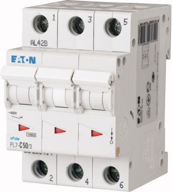 EATON PL7-C50/3 Aвтоматический выключатель 50A 3P C 263414 | Elektrika.lv