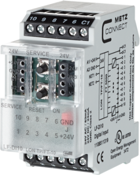 Metz LF-DI10 FT5000 LON datu tīkla  10 kanālu ieeju bloks 1108511319 | Elektrika.lv